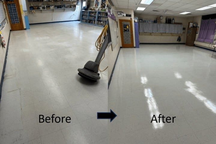 C & K cleaners commercial cleaning floor waxing and floor buffering